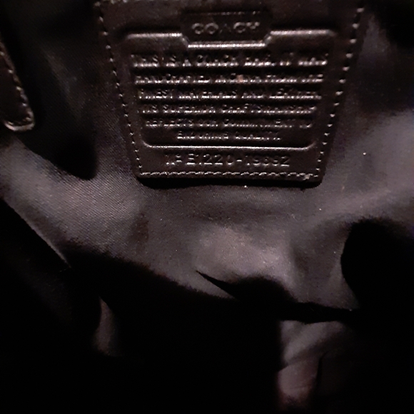 Coach Black Leather Shoulder Bag - Picture 6 of 8